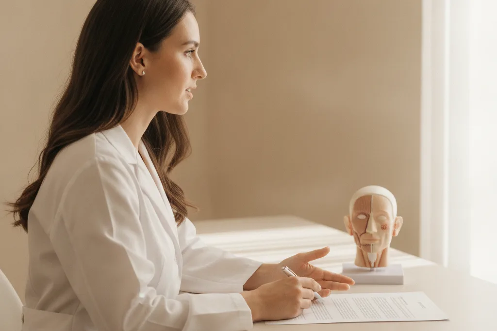 Consulta médica de estudio en AURA Clinics